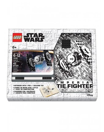 Lego Star Wars Книга для записей с ручкой и минифигурой TIE Fighter