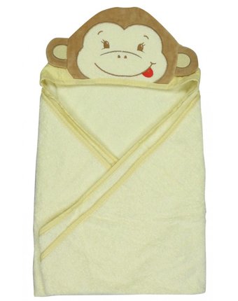 Миниатюра фотографии Forest полотенце с капюшоном обезьянка 100х100 см