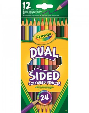 Миниатюра фотографии Crayola 12 двухсторонних карандашей