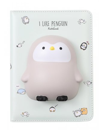 Mihi Mihi Блокнот со сквишем Пингвинчик I Like Penguin А5