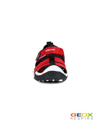 Миниатюра фотографии Черно-красные сандалии geox для мальчика