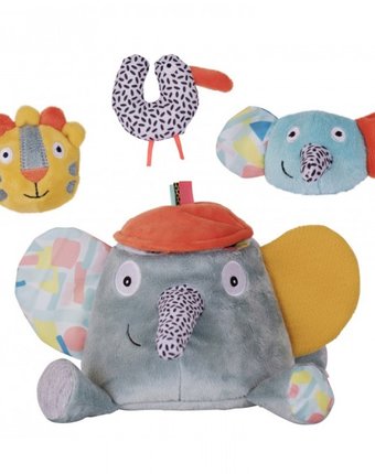 Миниатюра фотографии Развивающая игрушка ebulobo слонёнок зигги и его друзья
