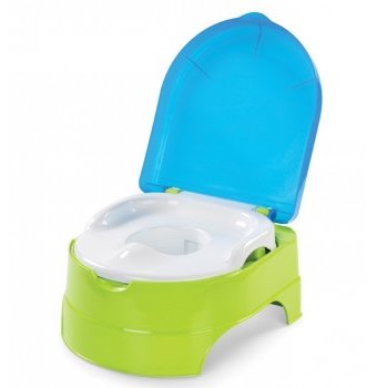 Миниатюра фотографии Горшок-подножка summer infant 2 в 1 my fun potty, цвет: зеленый