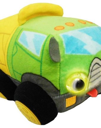 Мягкая игрушка 1Toy Биби Грузовичок 15 см цвет: зеленый/желтый