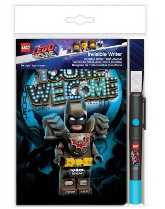 Lego Набор: книга для записей 96 листов, ручка, фонарик Movie 2 Batman