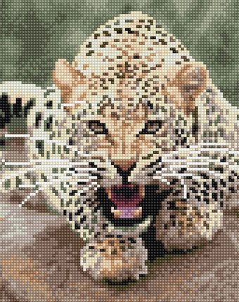 Миниатюра фотографии Molly картины мозаикой леопард 30х30 см