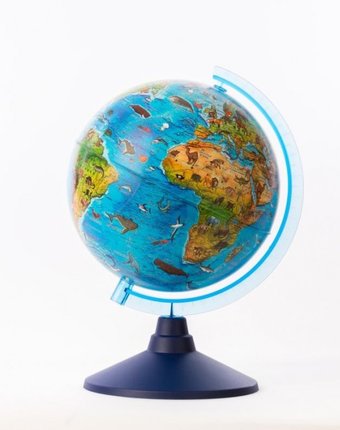 Globen Глобус Зоогеографический детский 21 см с подсветкой