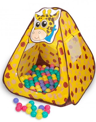 Миниатюра фотографии Sevillababy игровой домик + 100 шаров жираф