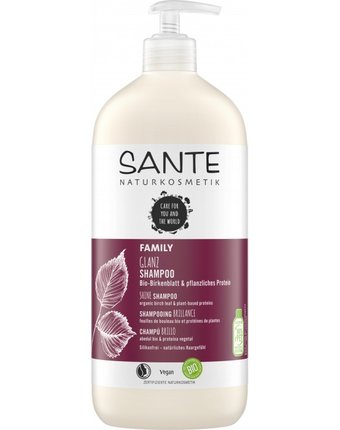 Sante Family Шампунь для блеска волос с био-берёзой и растительными протеинами 950 мл