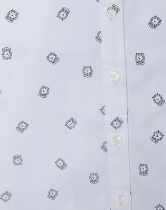 Миниатюра фотографии Белая блузка с принтом gulliver