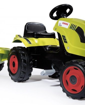 Smoby Трактор педальный XL с прицепом Claas
