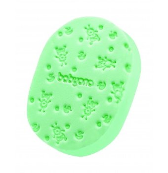 Губка для купания BabyOno Soft, цвет: зеленый