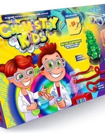 Миниатюра фотографии Danko toys набор для опытов 10 магических экспериментов chemistry kids