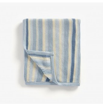Одеяло вязаное, 90 х 70 см, голубой