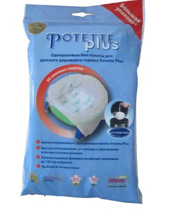 Сменные мешки для дорожного горшка Potette Plus - 30 шт.