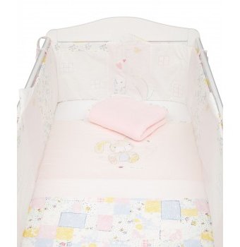 Миниатюра фотографии Набор постельного белья в кроватку mothercare "весенние цветы", розовый