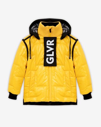 Миниатюра фотографии Куртка утепленная желтая gulliver