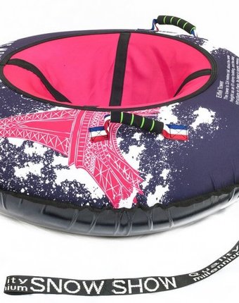Миниатюра фотографии Тюбинг snowshow дизайн стандарт красный эйфель 105 см