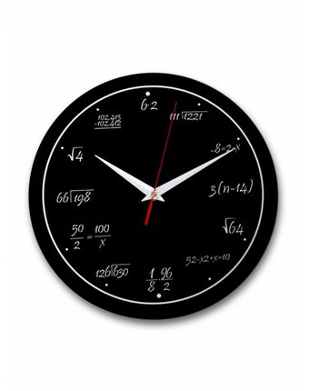 Часы Эврика подарки и удивительные вещи Античасы Забавная Математика стеклянные