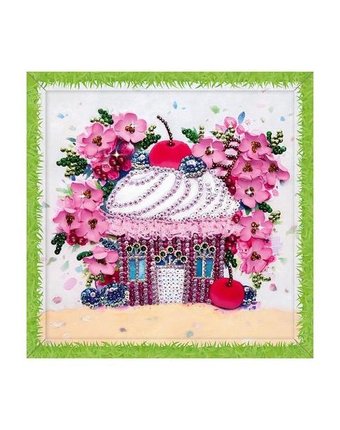 Миниатюра фотографии Волшебная мастерская набор для творчества мозаика из пайеток вишневый десерт