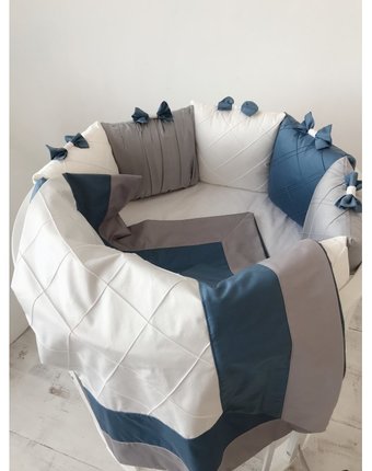 Комплект в кроватку Krisfi Космос (17 предметов) для кроваток 120x60, 125x75 и 75x75 см