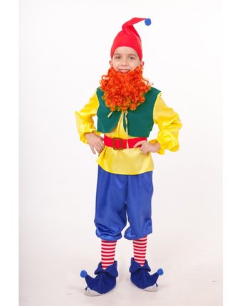 Миниатюра фотографии Пуговка карнавальный костюм гном тилли сказочный маскарад