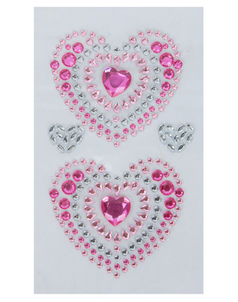 Миниатюра фотографии Наклейки shantou gepai сердечки (9,5*15,5 см)