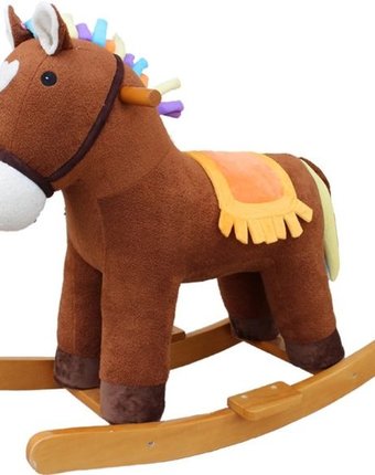 Миниатюра фотографии Качалка наша игрушка лошадка мультик 65 см 611034