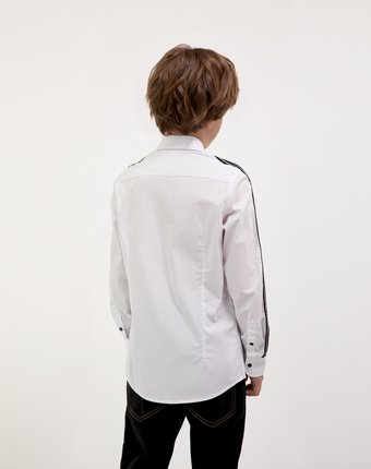 Миниатюра фотографии Рубашка белая с длинным рукавом gulliver