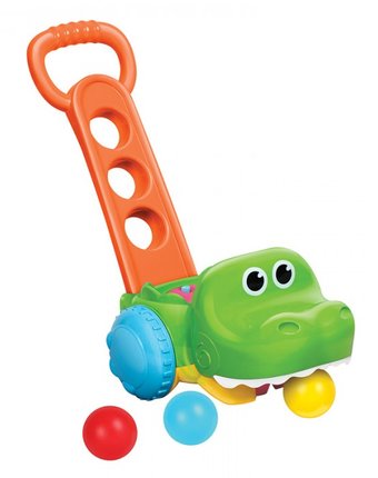 Каталка-игрушка B kids Крокодил с мячиками