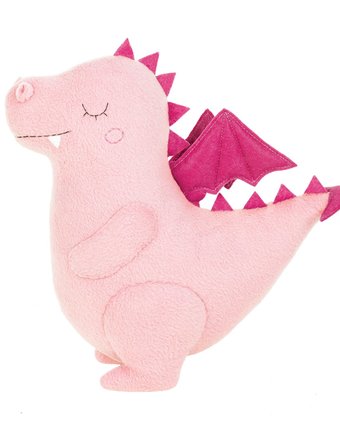 Миниатюра фотографии Мягкая игрушка miadolla сплюшка дракон розовый