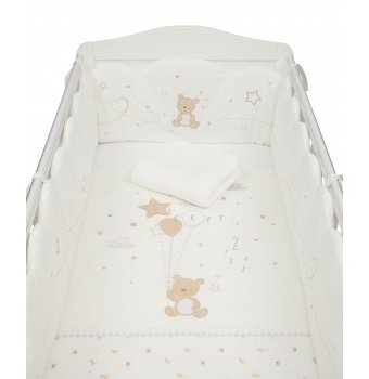 Набор постельного белья в кроватку Mothercare "Медвежонок", кремовый