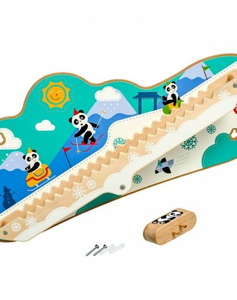 Деревянная игрушка Lucy & Leo Горка настенная Зимнее приключение