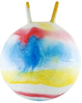 Миниатюра фотографии Palmon мяч-попрыгун с ручкой радуга 50 см
