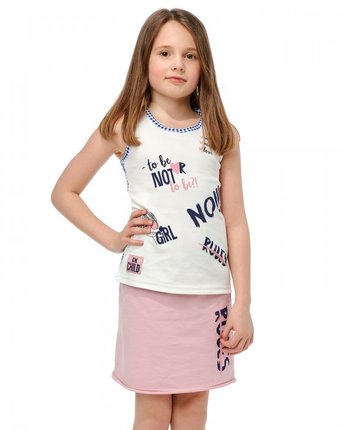 Миниатюра фотографии Lucky child юбка для девочки однотонная скажи да 83-35