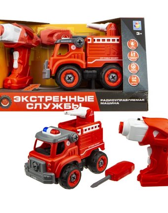 Миниатюра фотографии 1 toy машинка экстренные службы пожарный грузовик на радиоуправлении