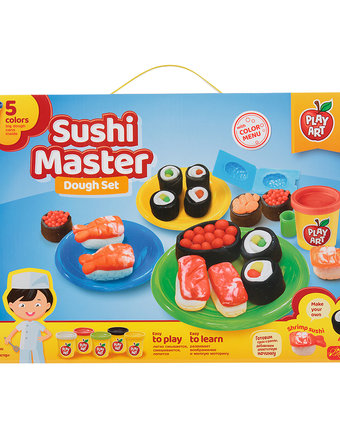 Миниатюра фотографии Тесто для лепки play art кулинария суши мастер