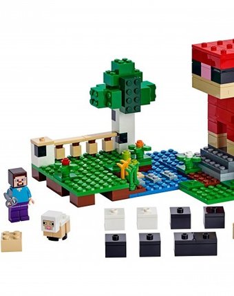 Конструктор Lego Minecraft Шерстяная ферма