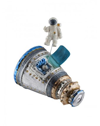 Миниатюра фотографии Erich krause ёлочная игрушка decor выход в космос 11.5 см