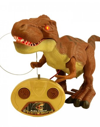Миниатюра фотографии Интерактивная игрушка eztec радиоуправляемый тираннозавр