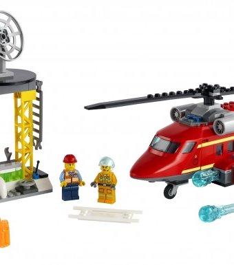 Миниатюра фотографии Конструктор lego city 60281 лего город спасательный пожарный вертолёт