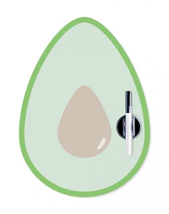 Миниатюра фотографии Balvi магнитная доска с маркером avocado