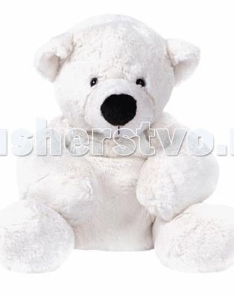 Мягкая игрушка Gulliver Медведь белый, лежачий 43 см