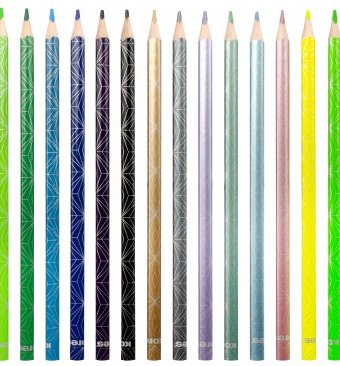 Миниатюра фотографии Kores  карандаши цветные трехгранные 26 цветов