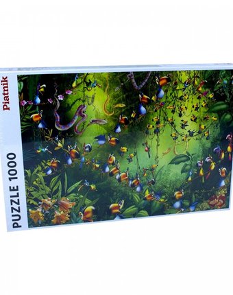 Миниатюра фотографии Piatnik  пазлы франсуа рюйер птицы в джунглях (1000 элементов)