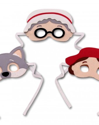 Санта Лючия Набор масок Красная шапочка, Волк, Бабушка