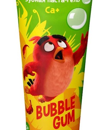 Миниатюра фотографии Детская зубная паста-гель longa vita серии angry birds bubble gum