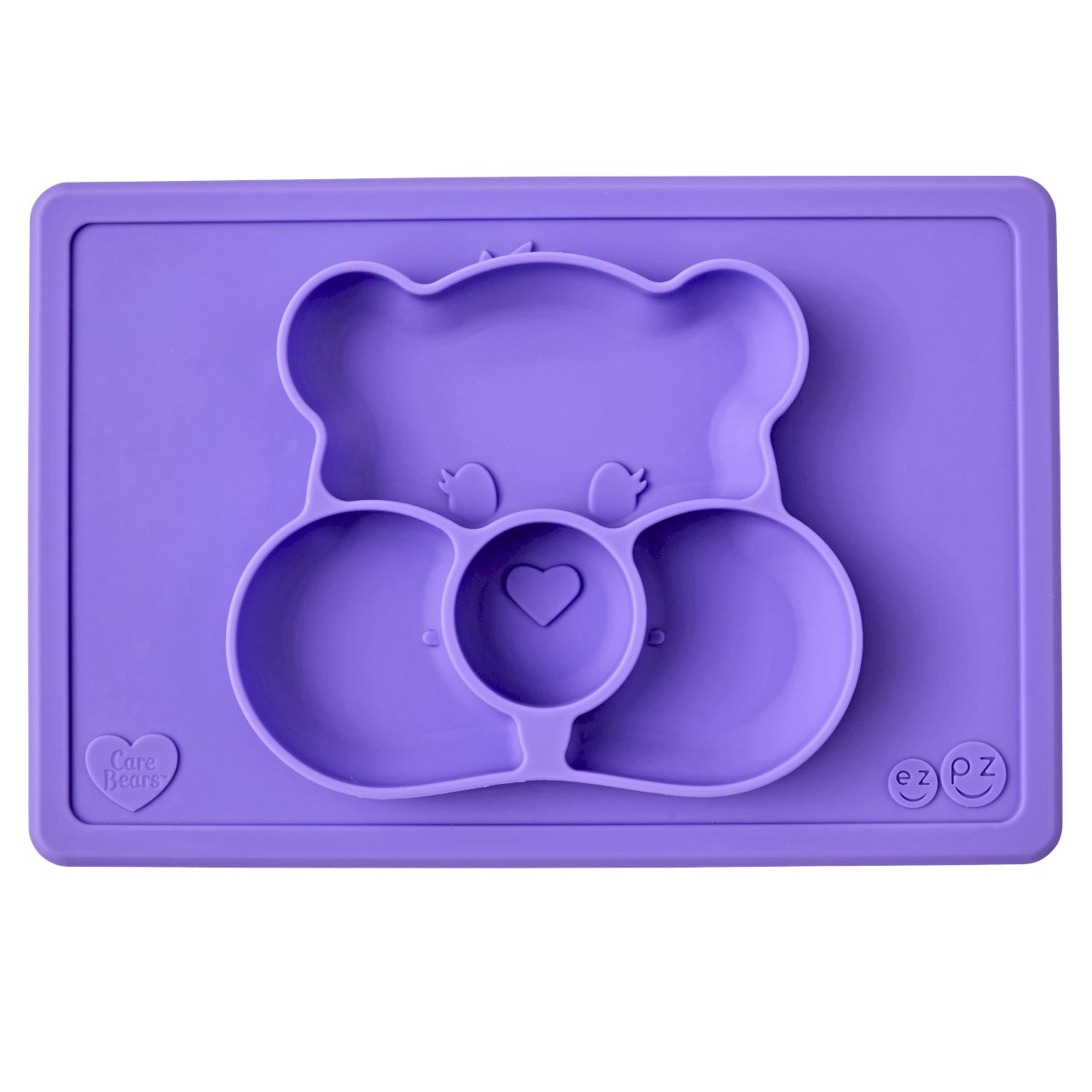 Тарелка ezpz care bear edition, фиолетовый фото