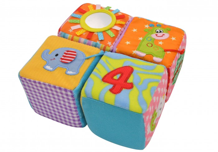 Сенсорные мягкие кубики для малышей. | ПоделкоМамка | Дзен