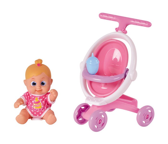 Bouncin' babies кукла бони с коляской 16 см фото